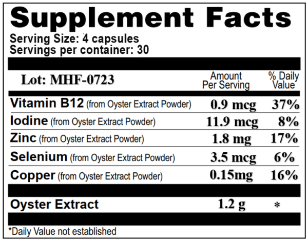 Oyster Pure Extract Powder Supplement - Image 2