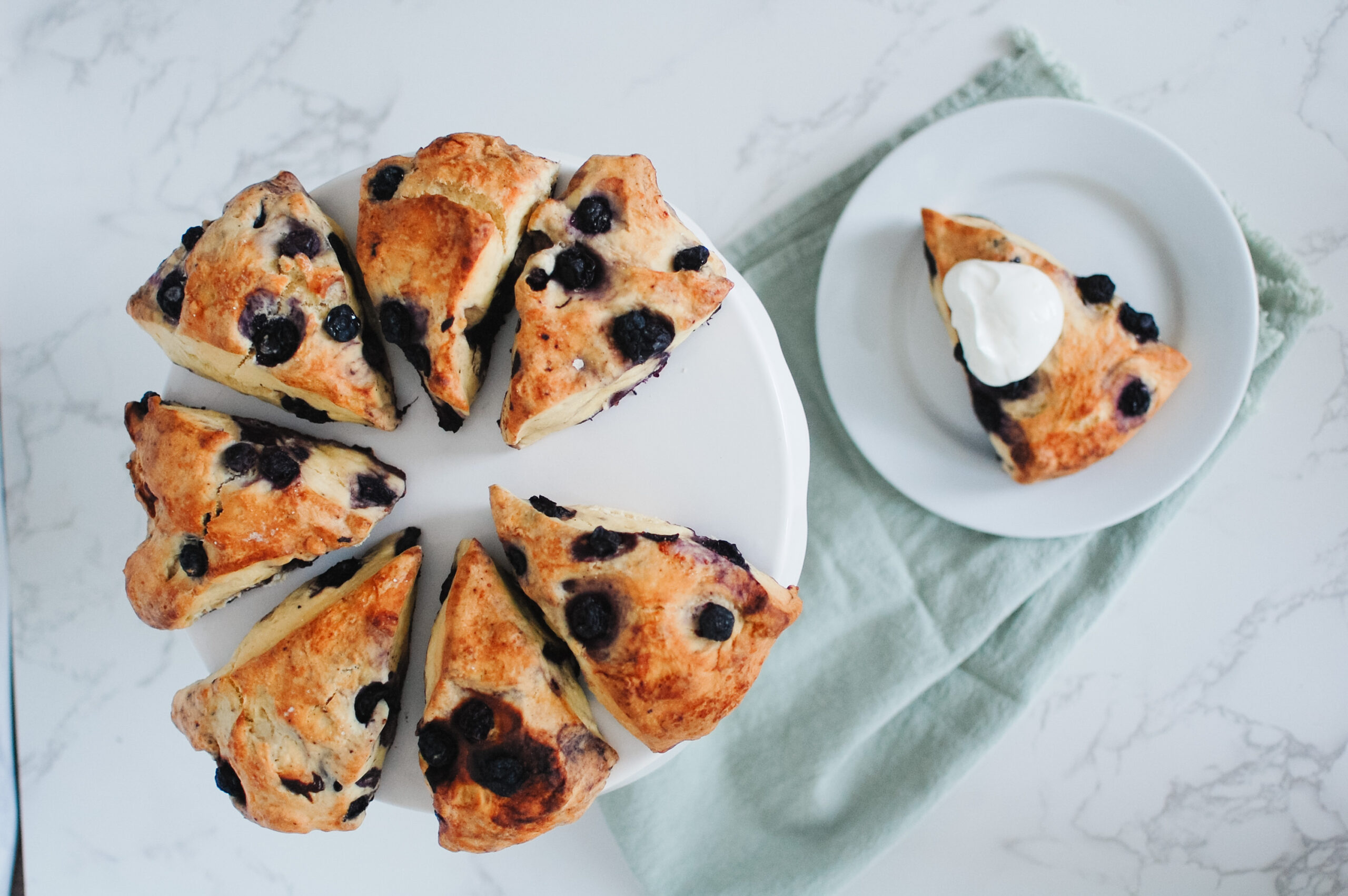 Featured image for “Sourdough Lemon Blueberry Scones”